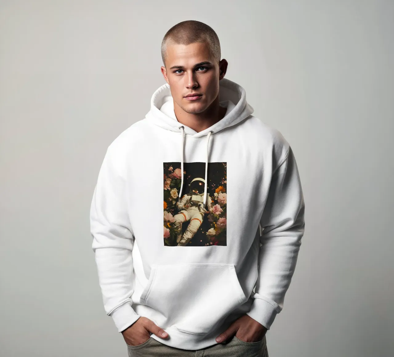 Astronauta felpa con cappuccio da IamHomeStudio