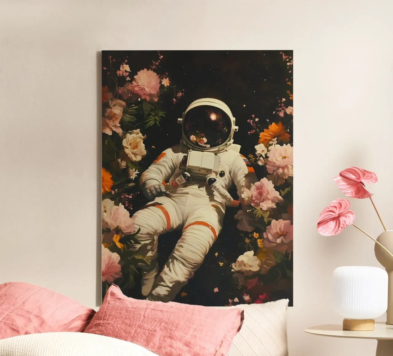 Astronaut canvas by IamHomeStudio