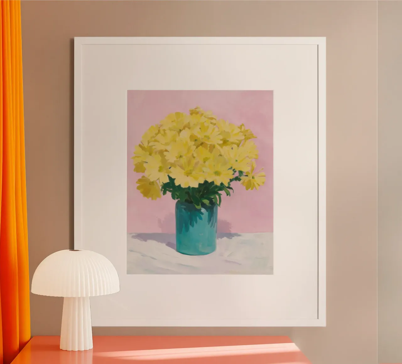 Turchese mamma Sunburst poster con telaio in alluminio da Infinite Chroma
