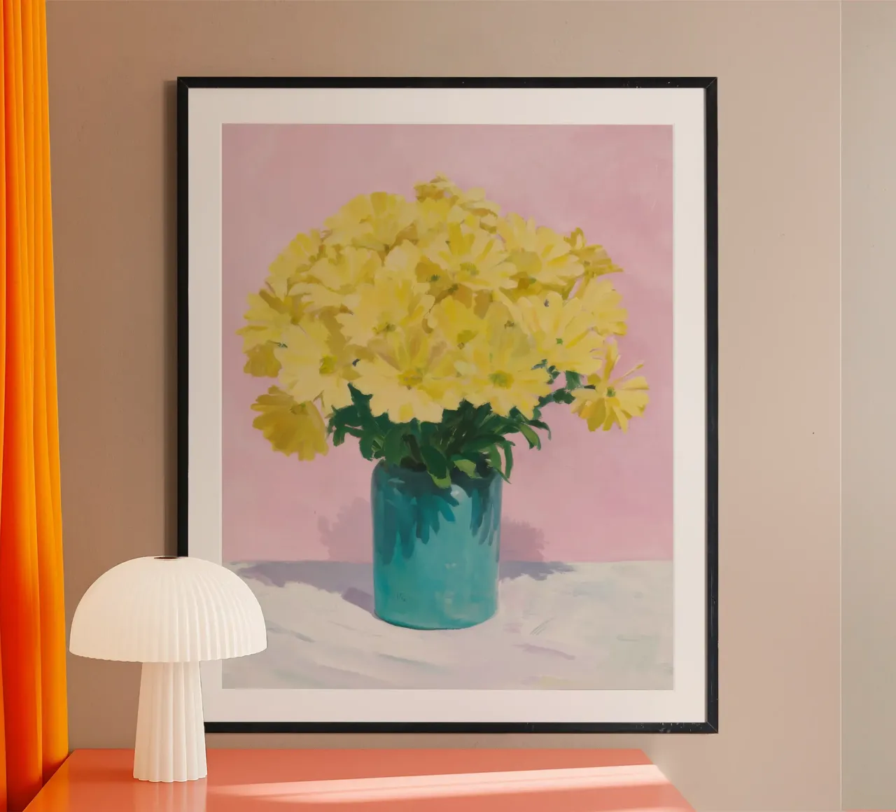 Turchese mamma Sunburst poster con telaio in alluminio da Infinite Chroma
