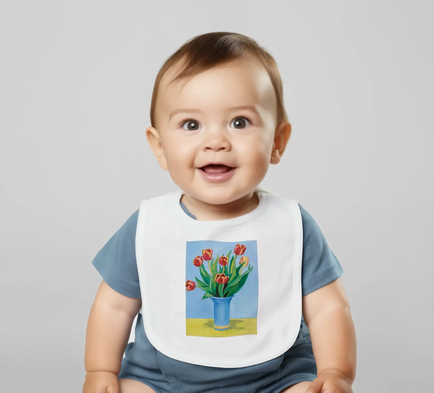 Ruby Tulip Azure bavoir de Infinite Chroma