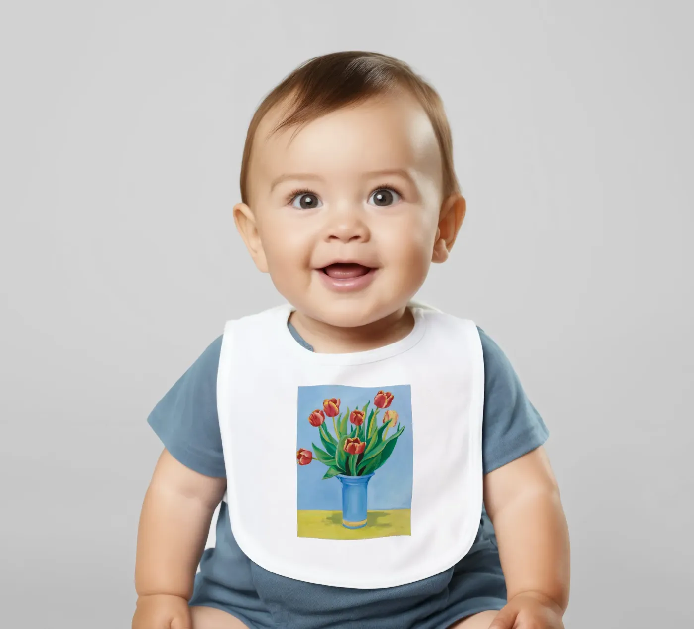 Ruby Tulip Azure bavoir de Infinite Chroma