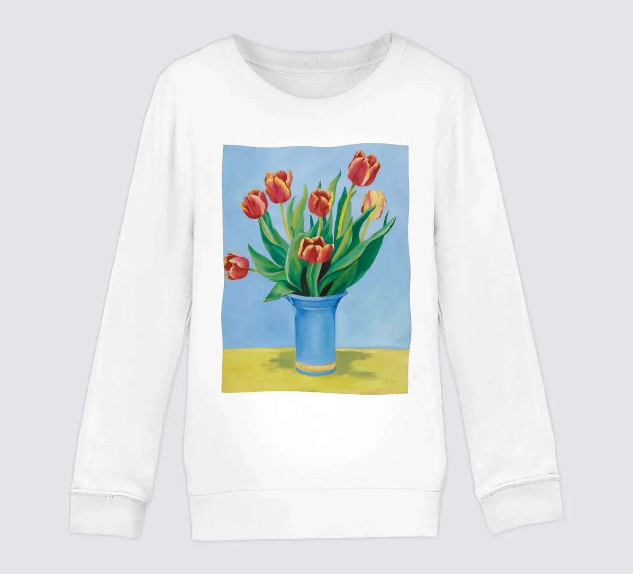 Ruby Tulip Azure sweat enfant de Infinite Chroma