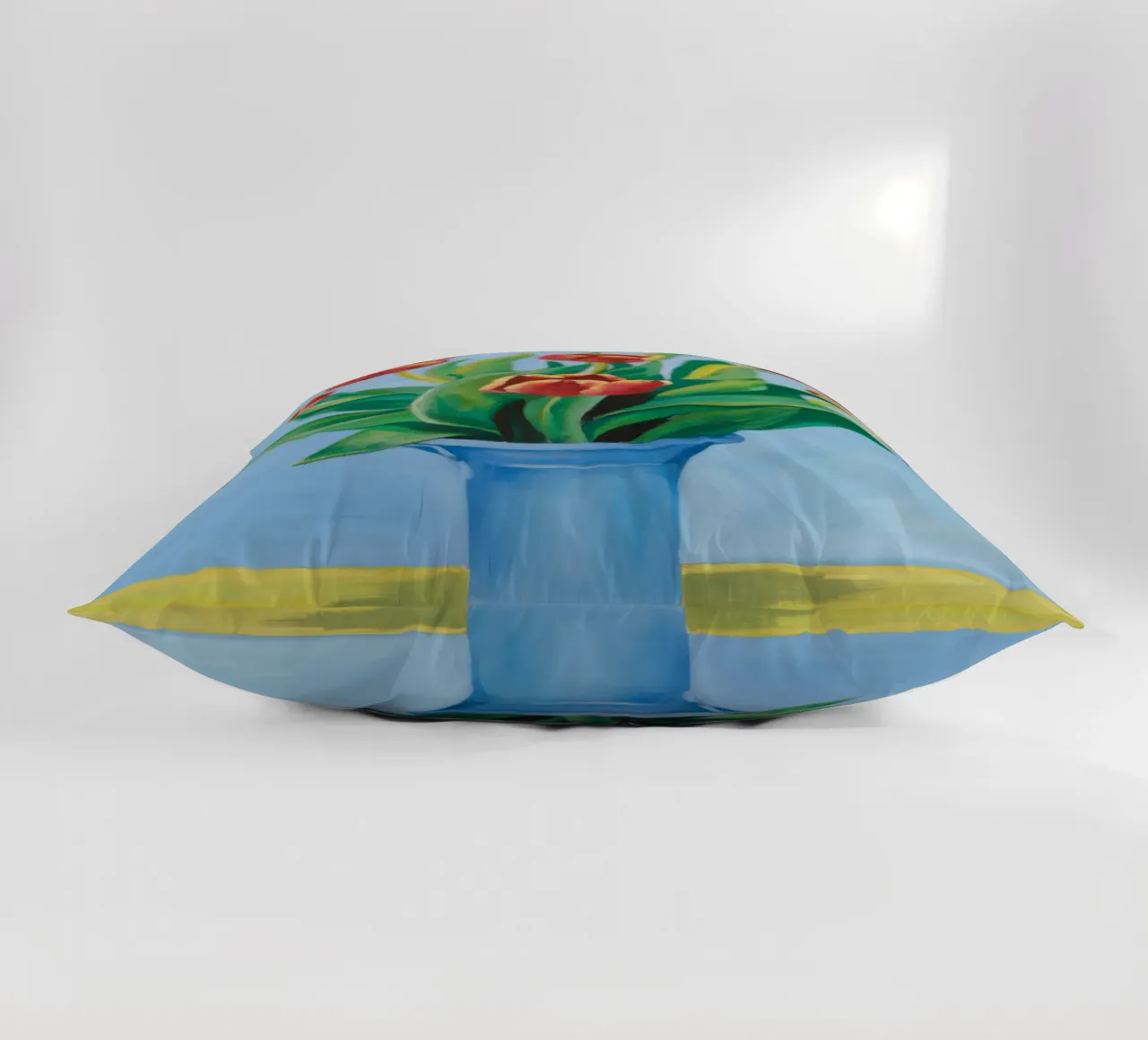 Ruby Tulip Azure coussin de Infinite Chroma