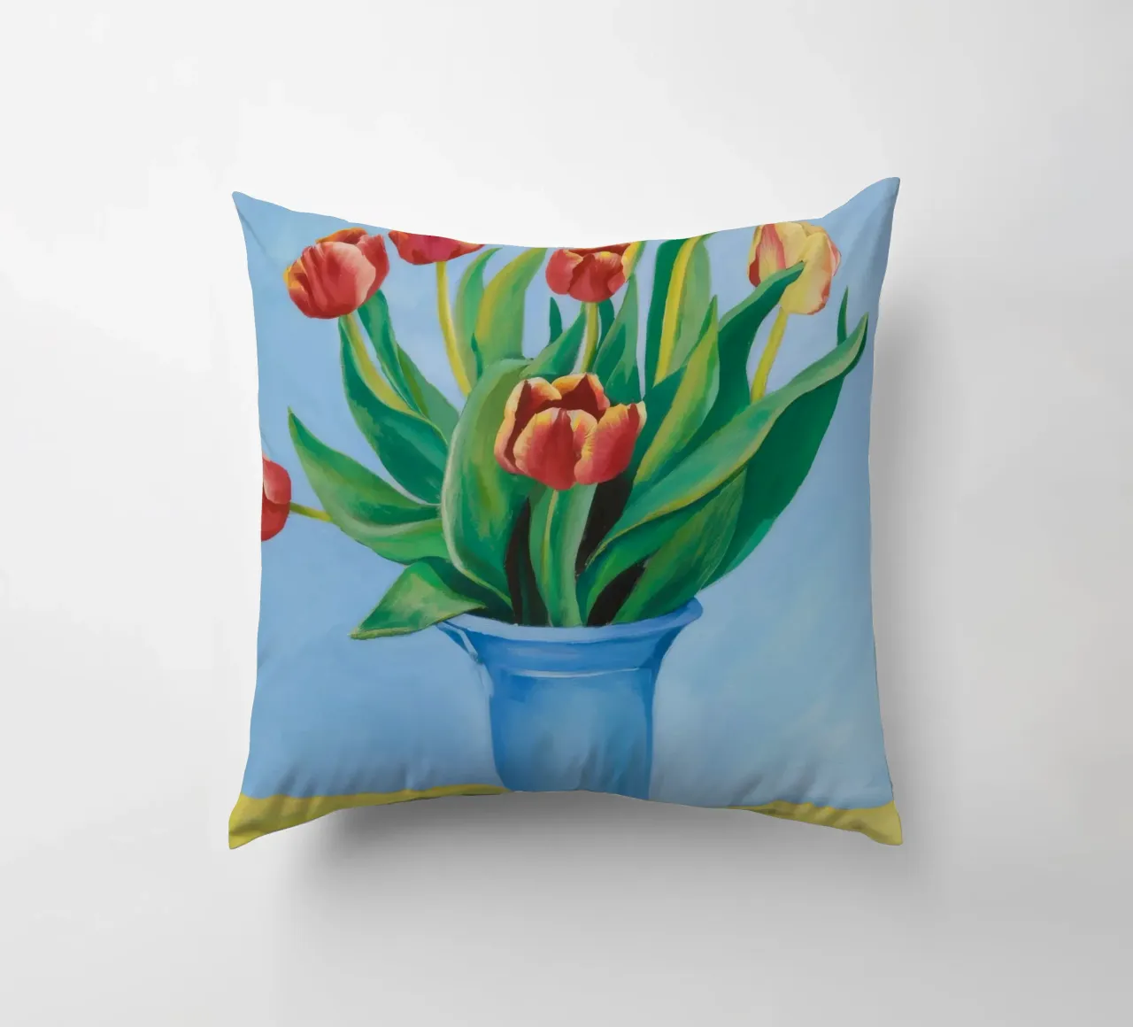 Ruby Tulip Azure coussin de Infinite Chroma