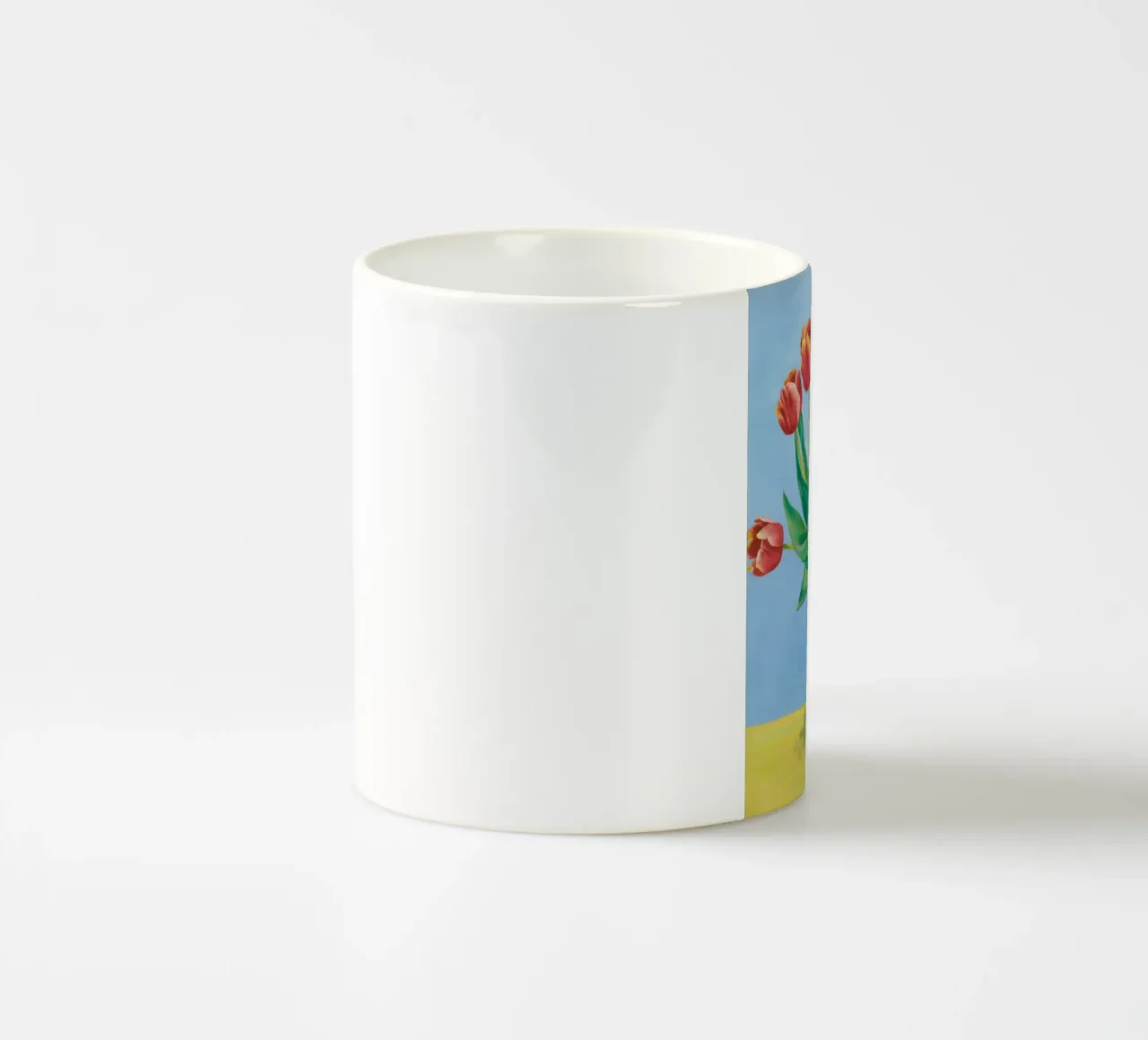 Ruby Tulip Azure mug en céramique de Infinite Chroma