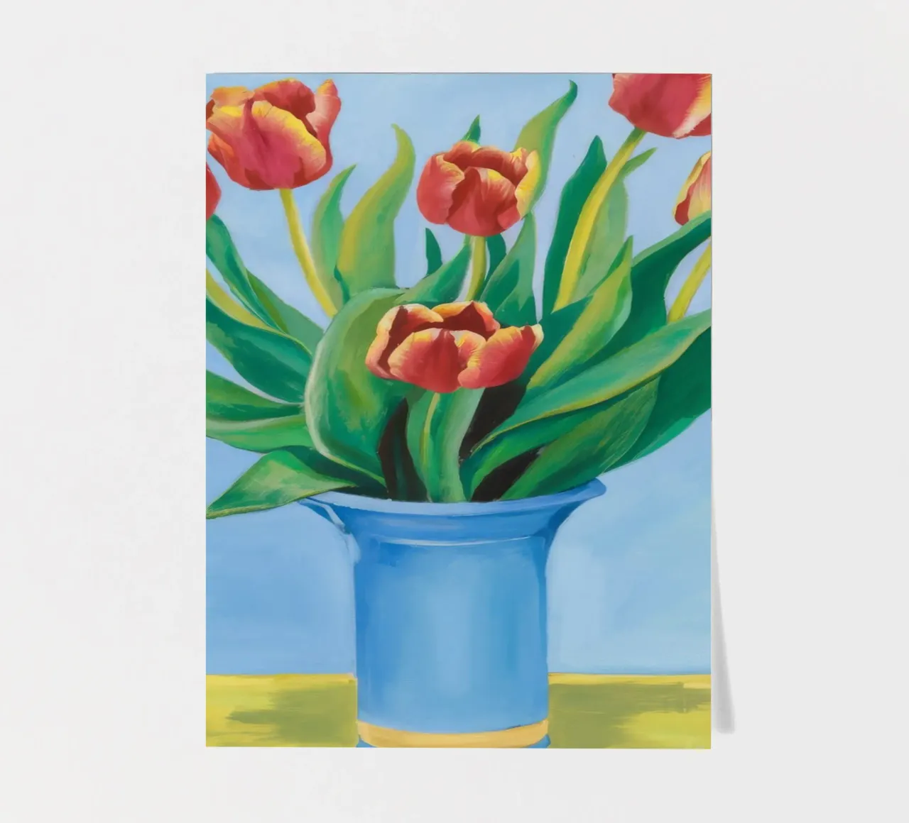 Ruby Tulip Azure sticker sheet by Infinite Chroma