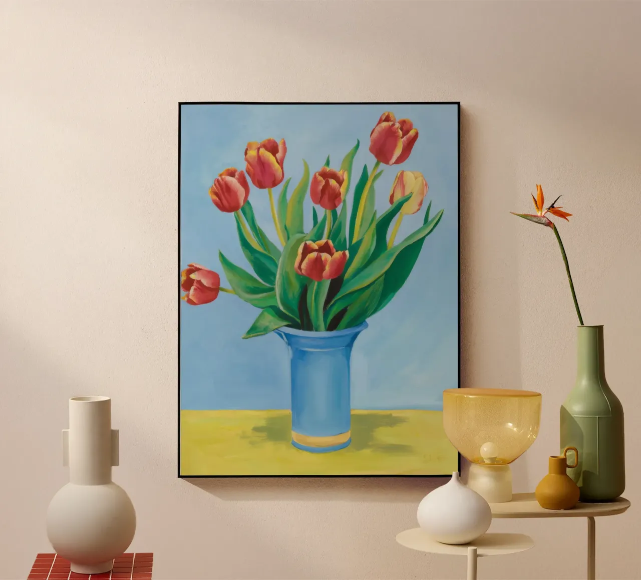 Ruby Tulip Azure plexiglas de Infinite Chroma