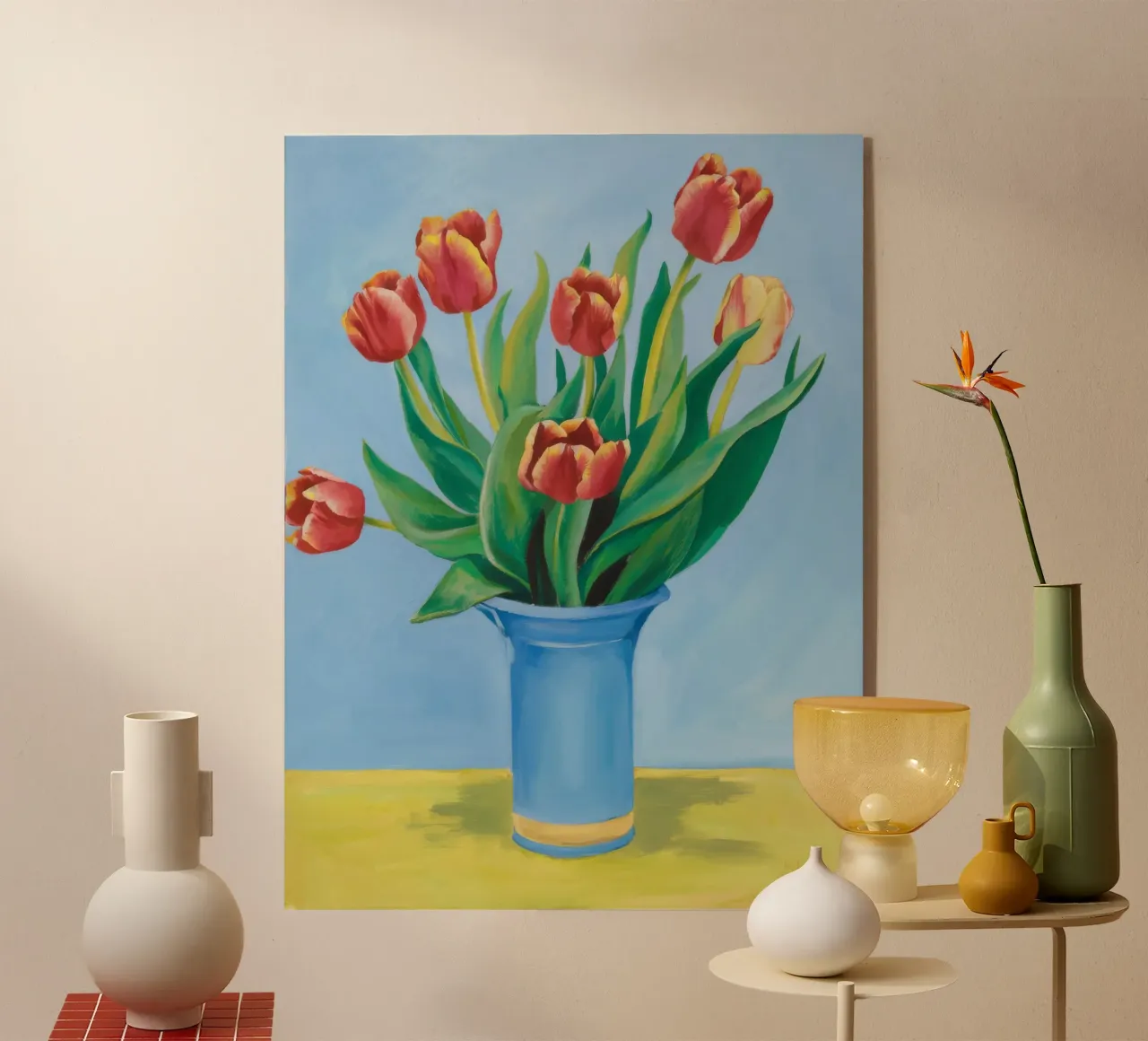 Ruby Tulip Azure plexiglas de Infinite Chroma