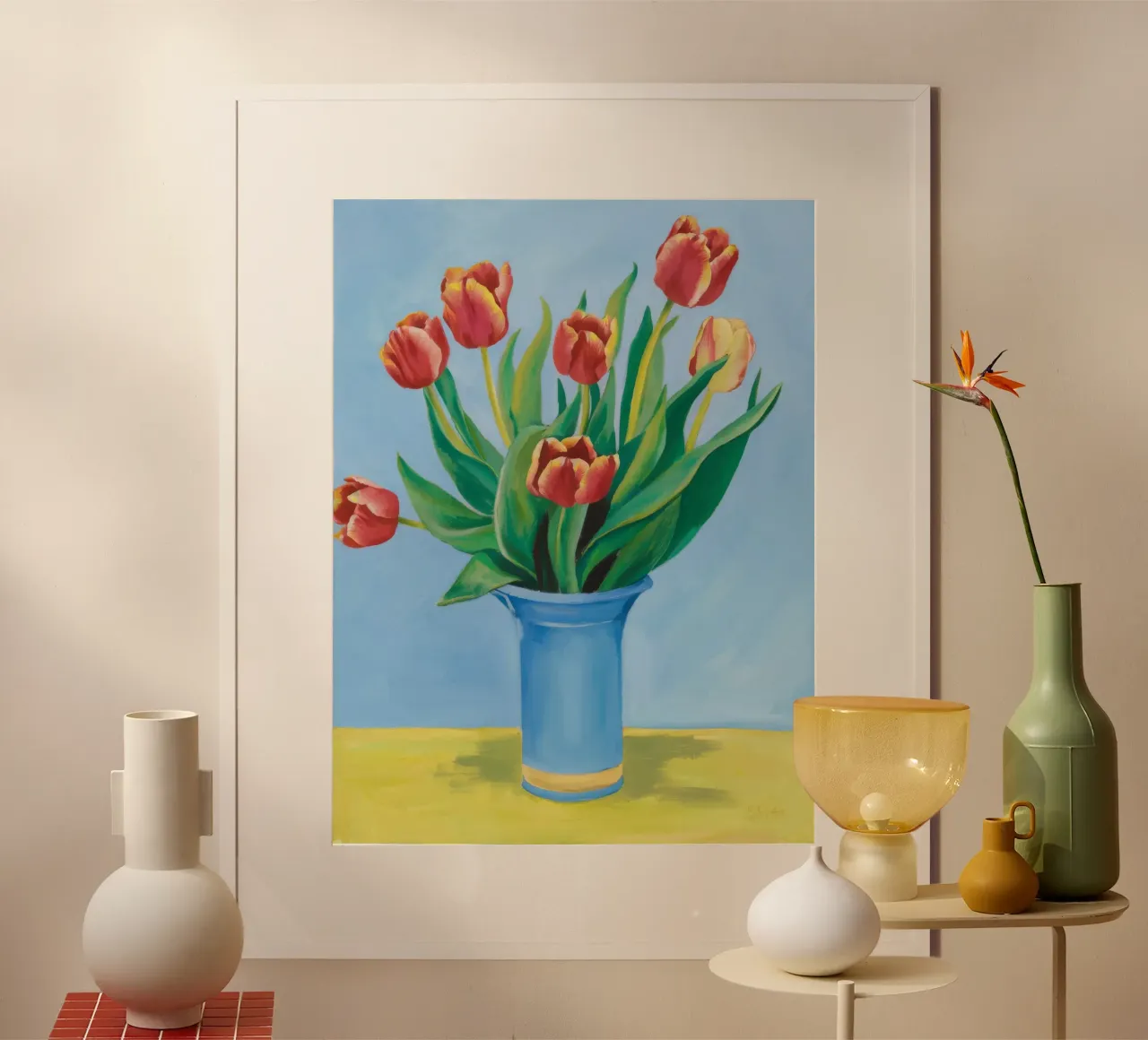 Ruby Tulip Azure hahnemühle de Infinite Chroma
