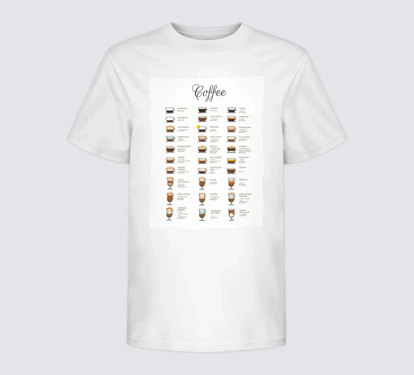Koffiegids kinder t-shirt van IamHomeStudio