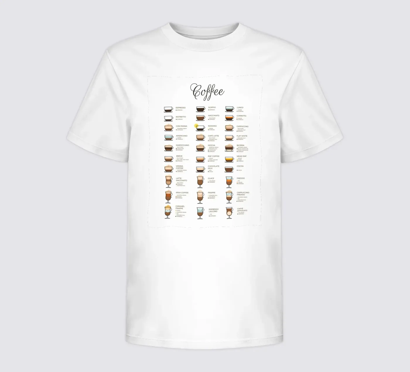 Koffiegids kinder t-shirt van IamHomeStudio