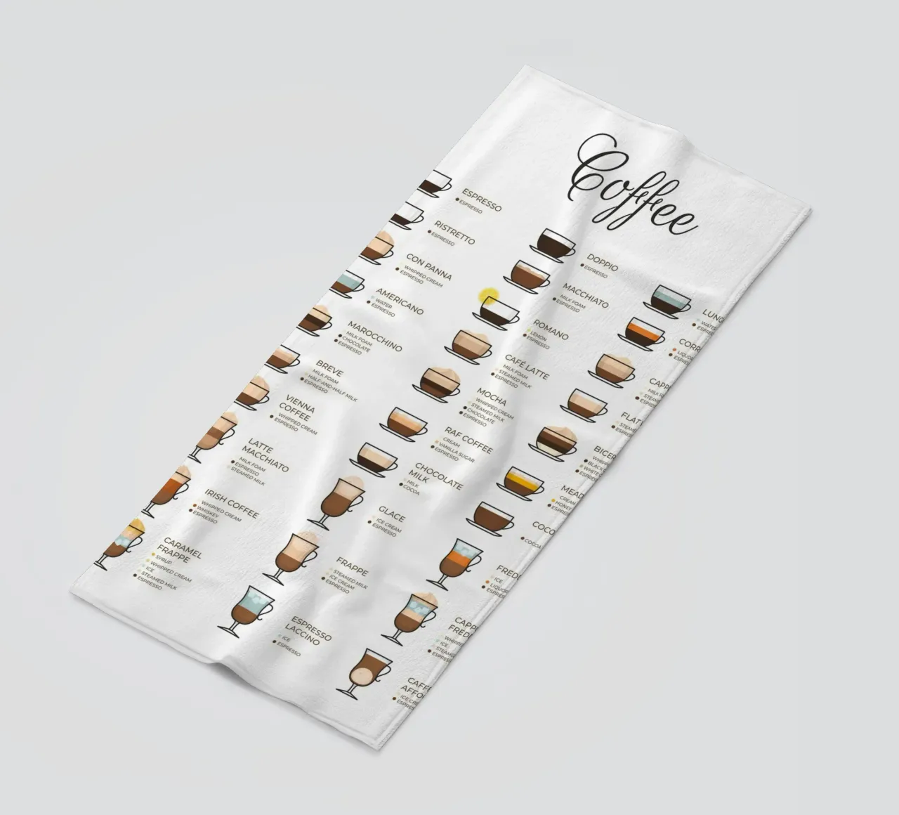 Guida al caffè telo mare da IamHomeStudio