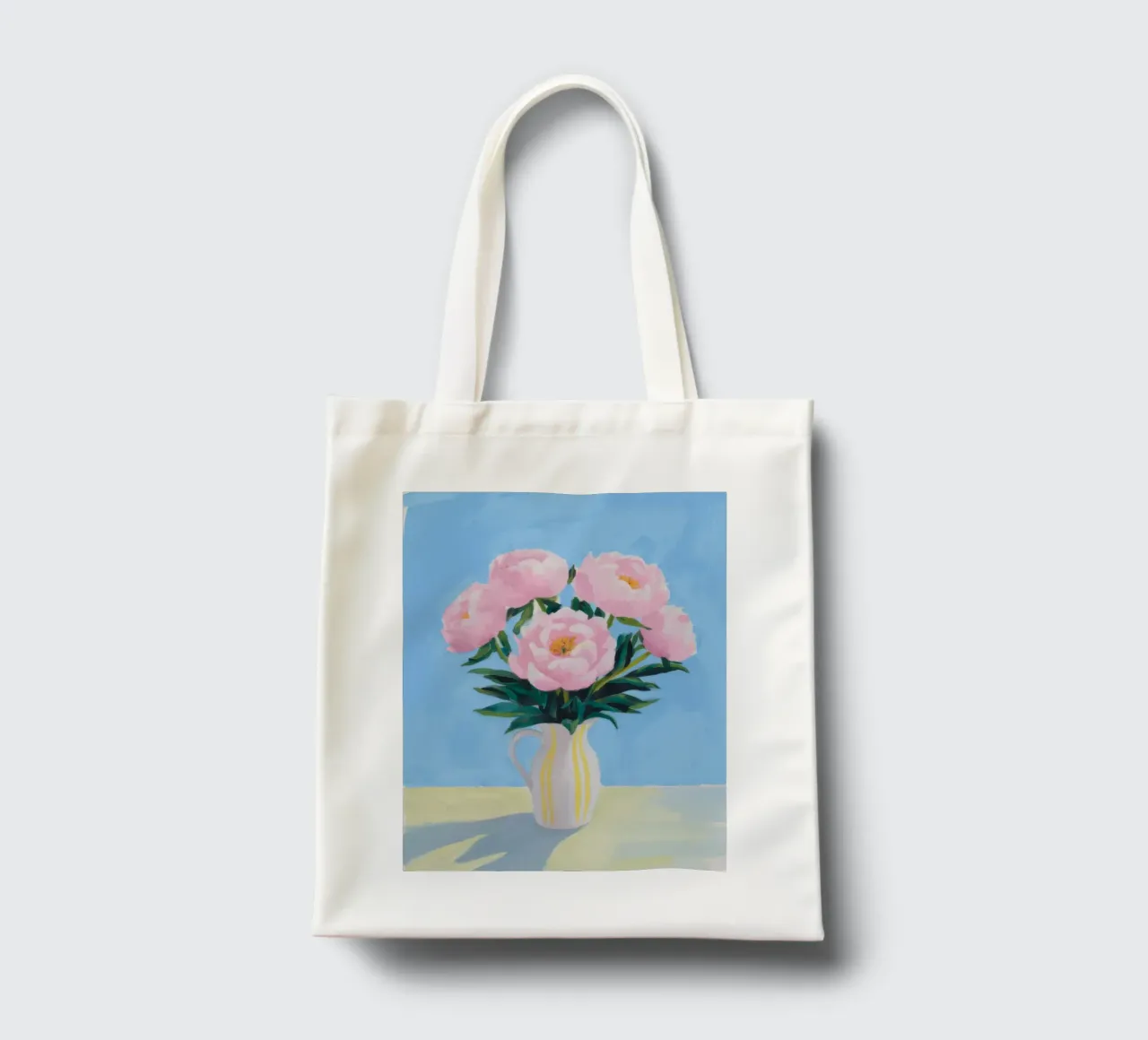 Peony Blush Sunbeam tote bag by Infinite Chroma