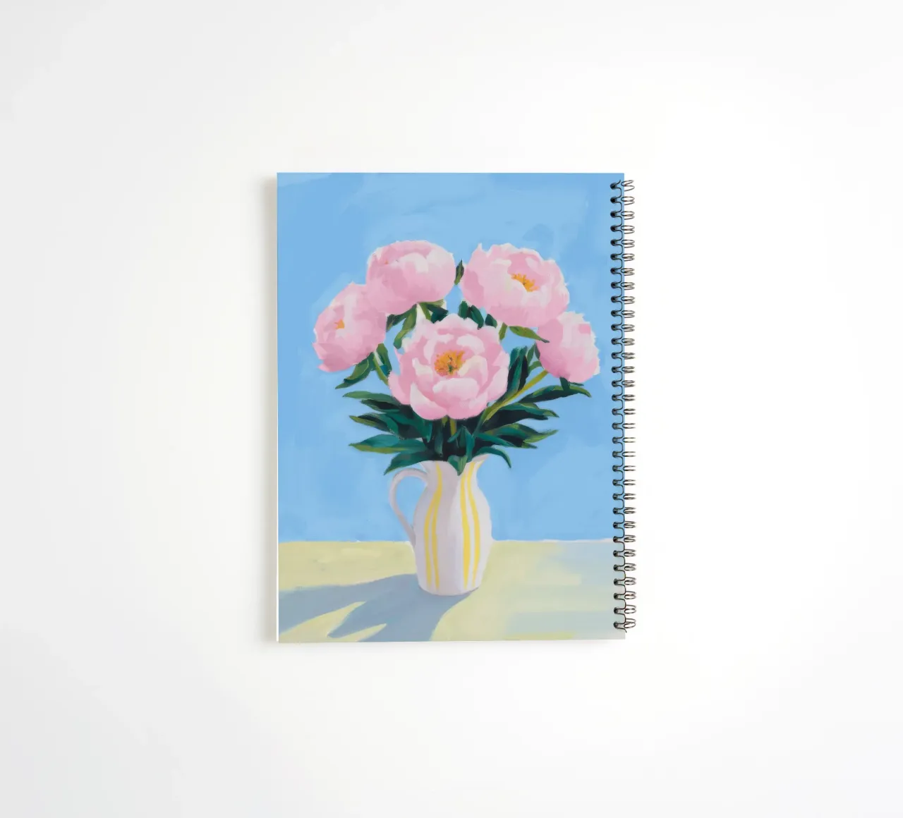 Peony Blush Sunbeam spiral notebook by Infinite Chroma
