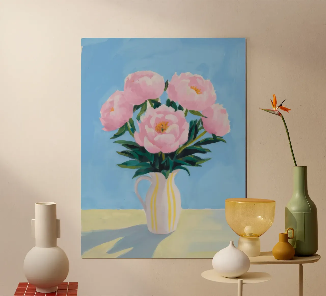 Peony Blush Sunbeam poster by Infinite Chroma