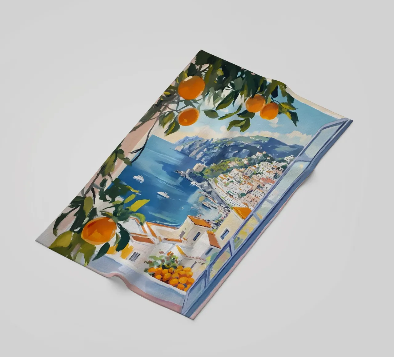 Finestra aperta telo mare da IamHomeStudio