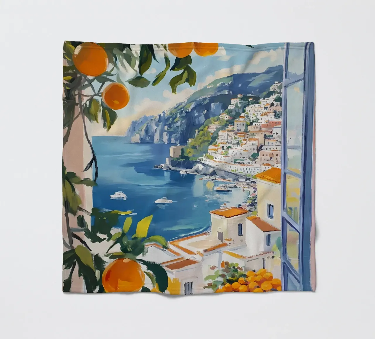 Open Window fleece blanket by IamHomeStudio