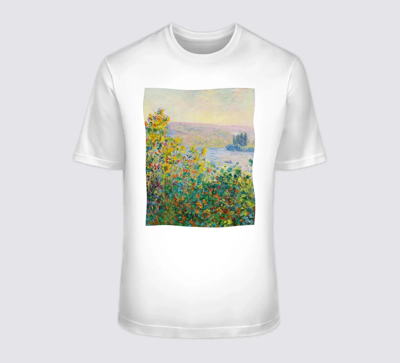 Le aiuole di Claude Monet a Vétheuil (1881 circa) t-shirt da Monet Art Prints