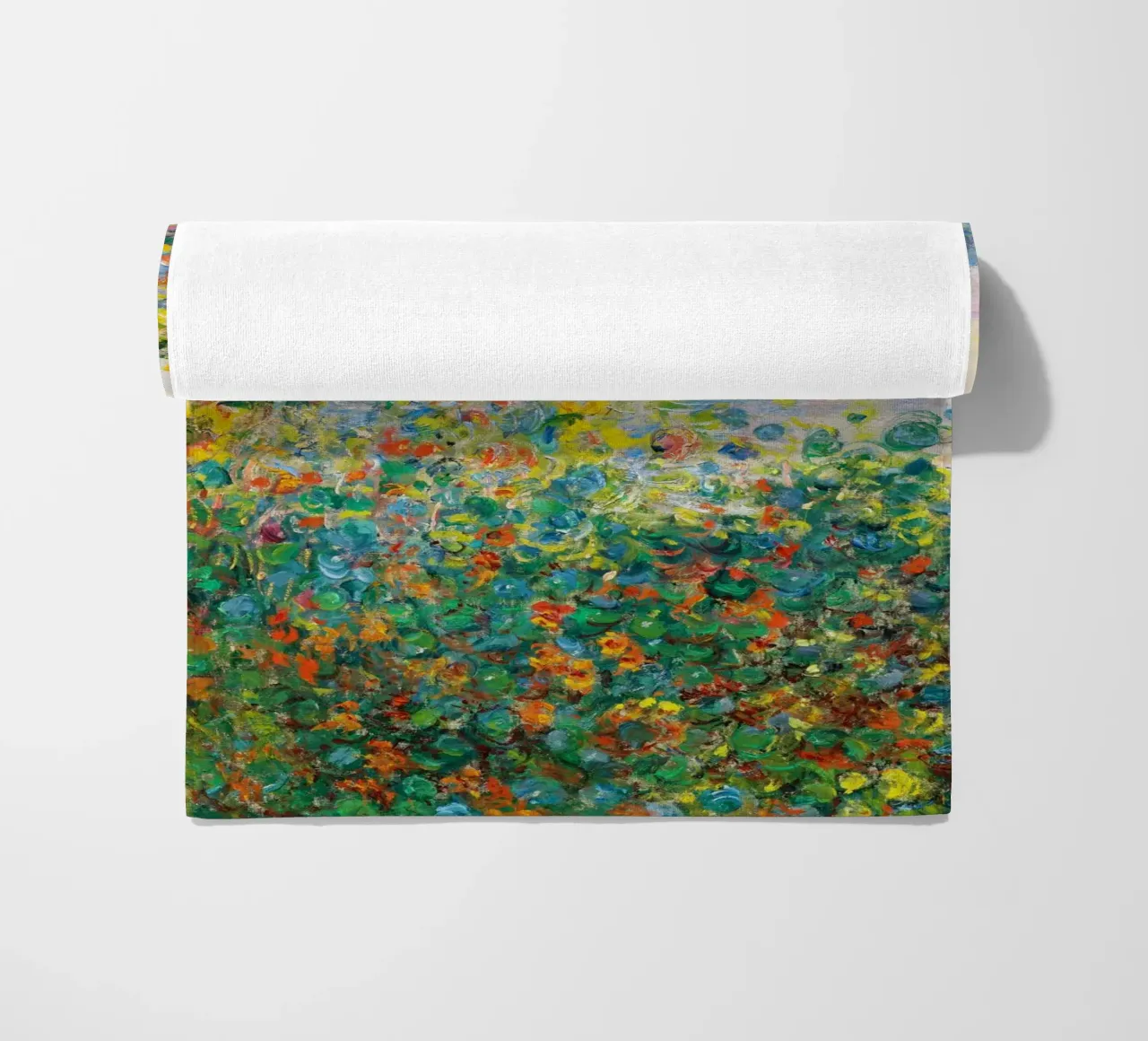 Le aiuole di Claude Monet a Vétheuil (1881 circa) telo mare da Monet Art Prints