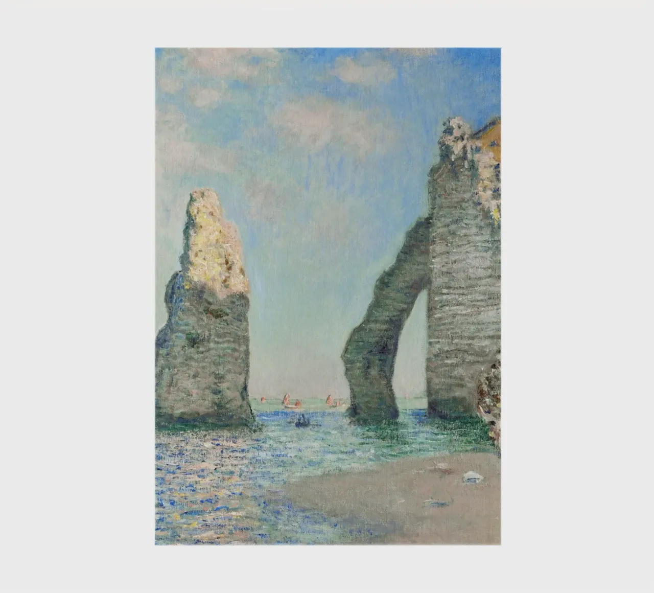Claude Monet’s The Cliffs at Étretat (1885 notebook by Classic Art Prints
