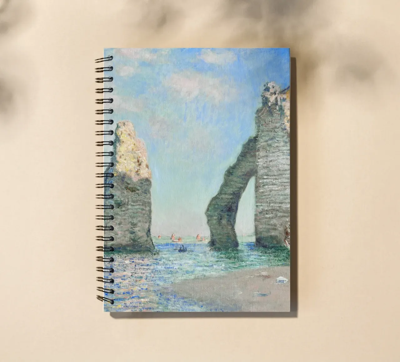 Claude Monet’s The Cliffs at Étretat (1885 spiral notebook by Classic Art Prints