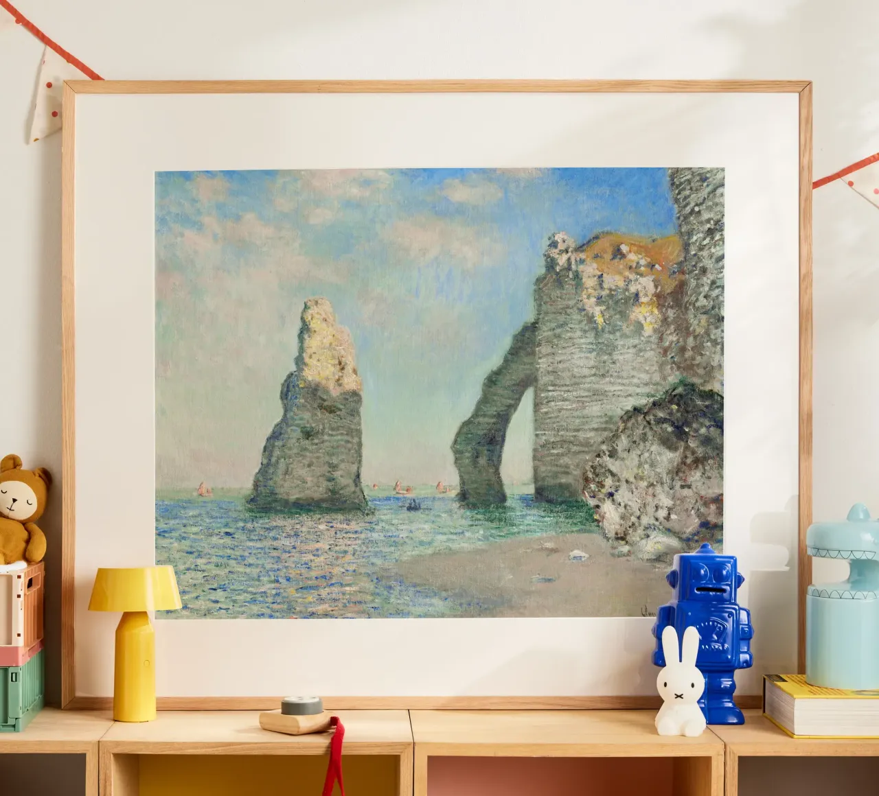 Le scogliere di Étretat di Claude Monet (1885) carta hahnemühle da Classic Art Prints