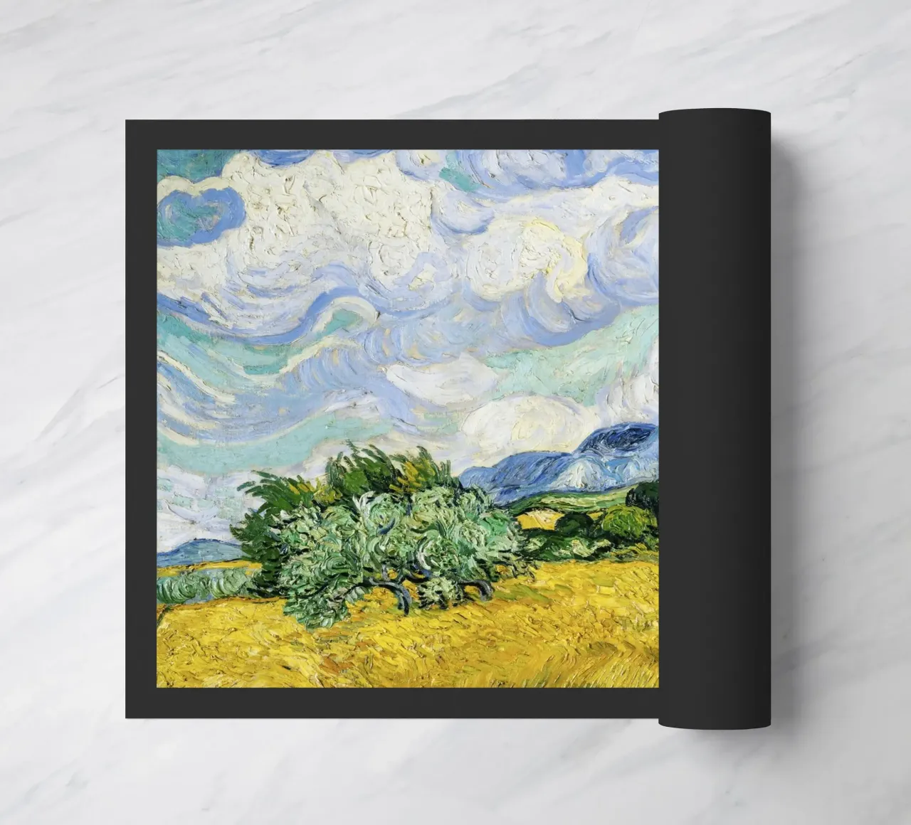 Vincent van Gogh’s Wheat Field with Cypresses (1889) doormat by Art History