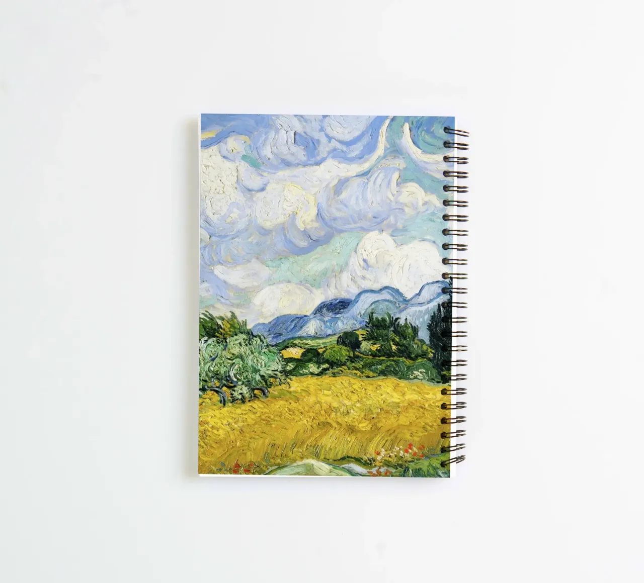 Vincent van Gogh’s Wheat Field with Cypresses (1889) spiral notebook by Art History