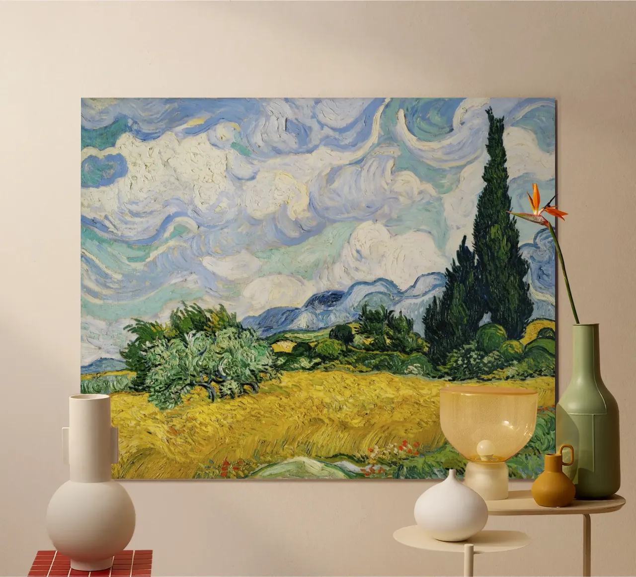Vincent van Gogh’s Wheat Field with Cypresses (1889) hahnemühle by Art History