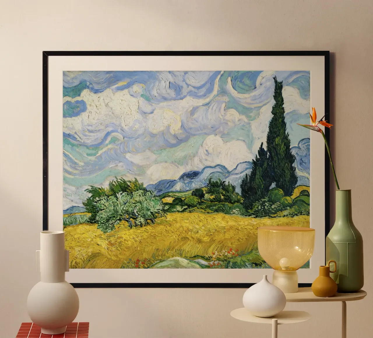 Vincent van Gogh’s Wheat Field with Cypresses (1889) hahnemühle by Art History