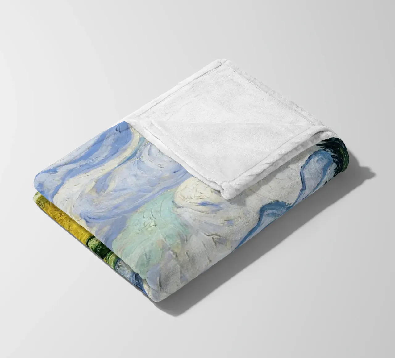 Vincent van Gogh’s Wheat Field with Cypresses (1889) fleece blanket by Art History