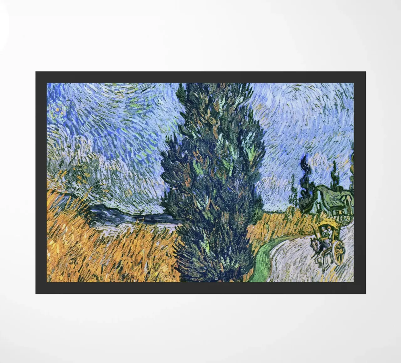 Strada con cipresso e stella di Vincent van Gogh zerbino da Art History