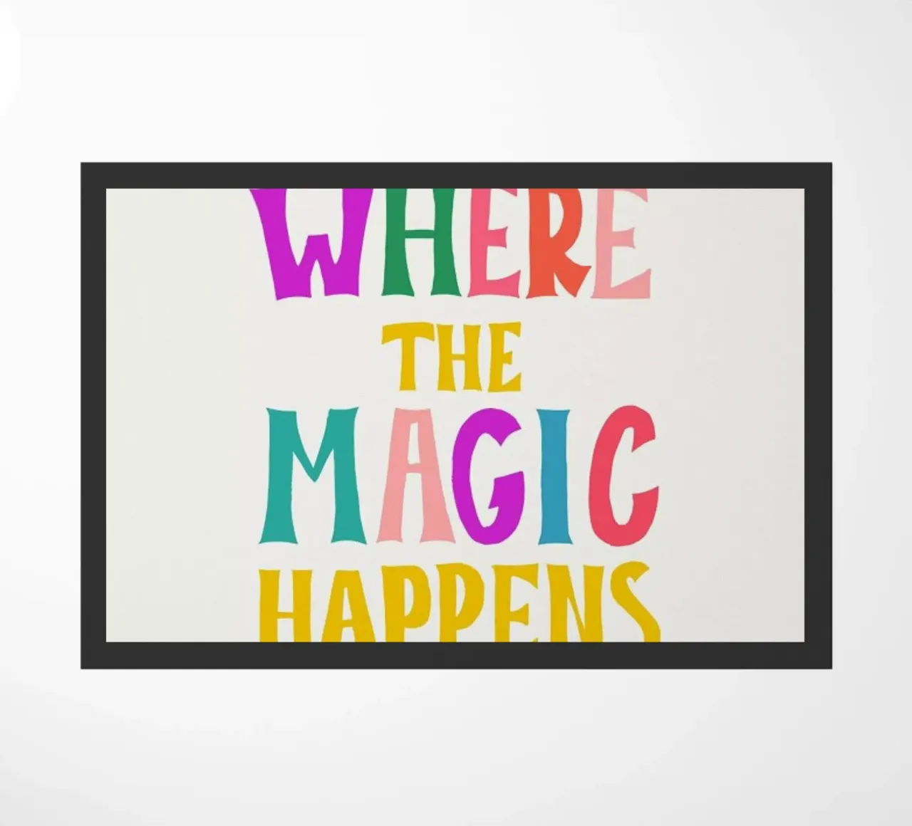 Where the magic happens II doormat by Pure
