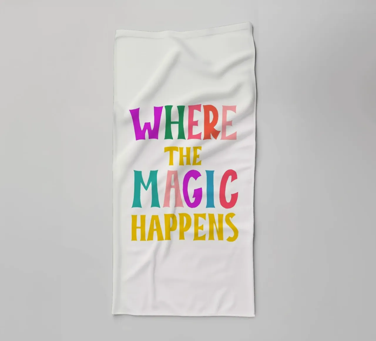Where the magic happens II asciugamano da bagno da Pure