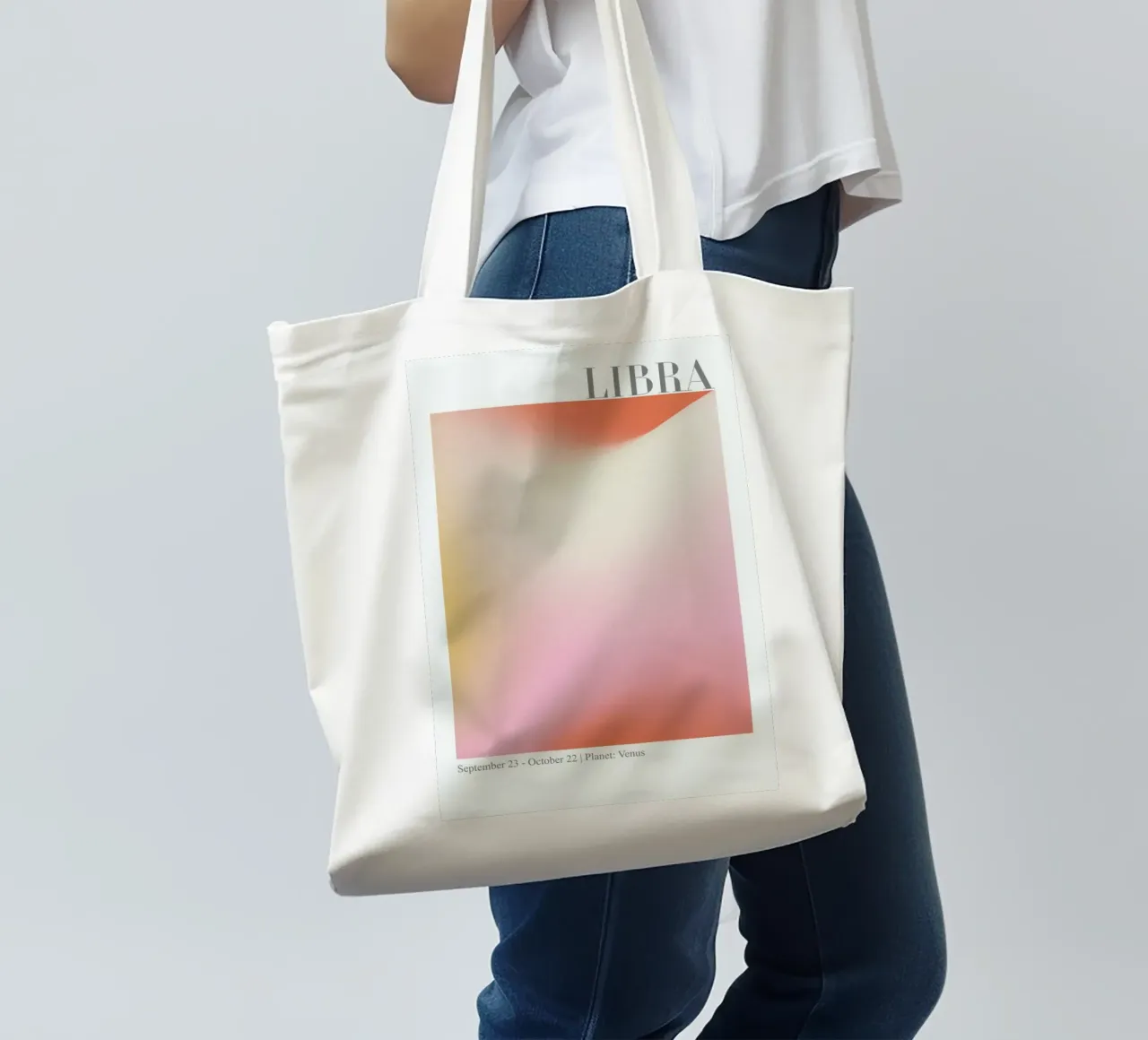 Libra Abstract Aura borsa in juta da cafelab