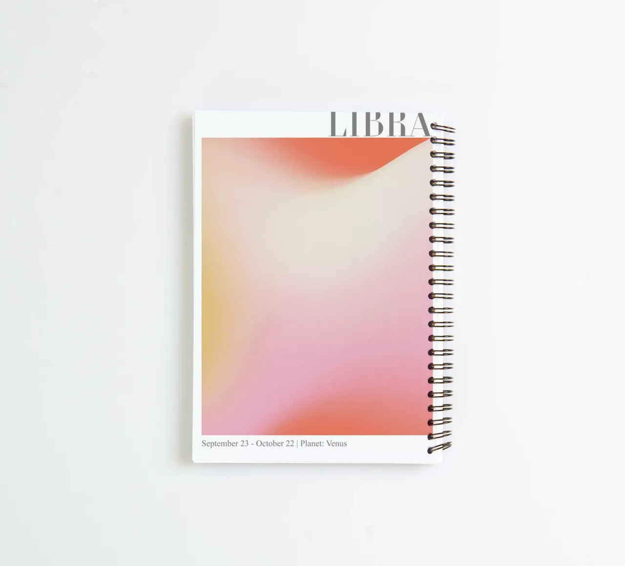 Libra Abstract Aura carnet à spirale de cafelab