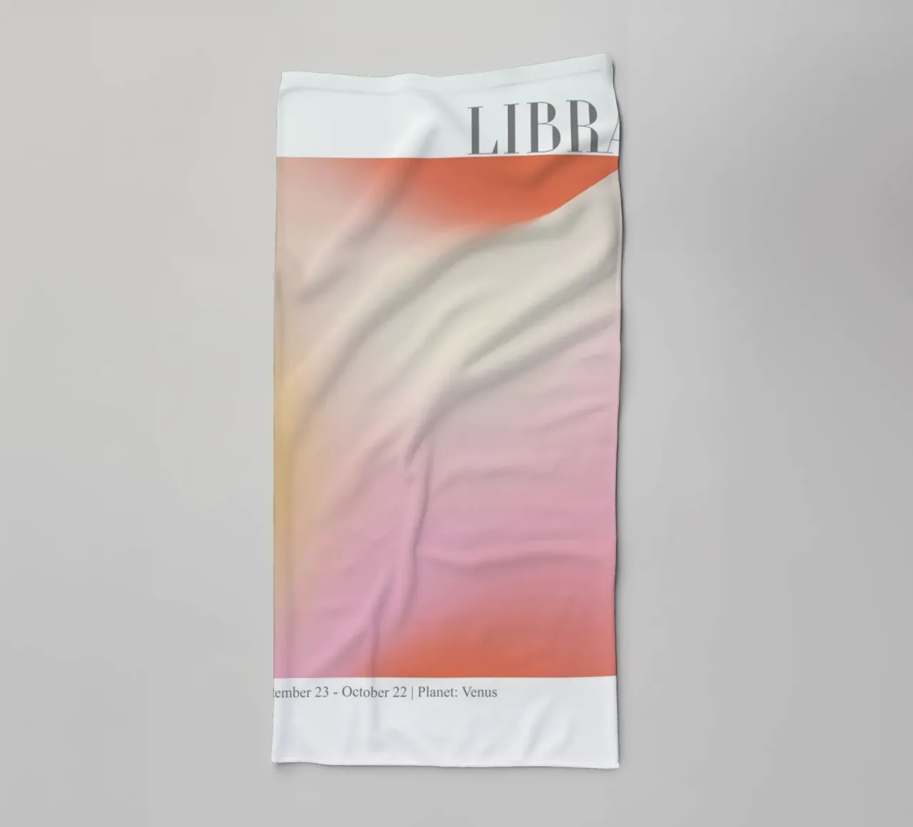 Libra Abstract Aura asciugamano da bagno da cafelab