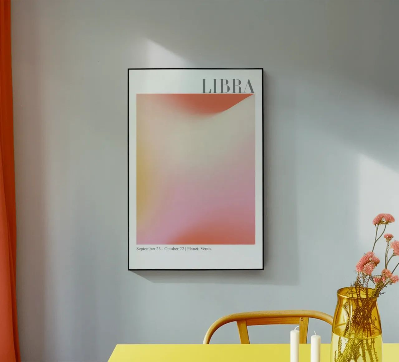 Libra Abstract Aura acrylic glass by cafelab