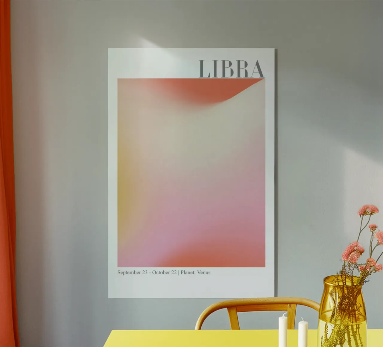 Libra Abstract Aura acrylic glass by cafelab