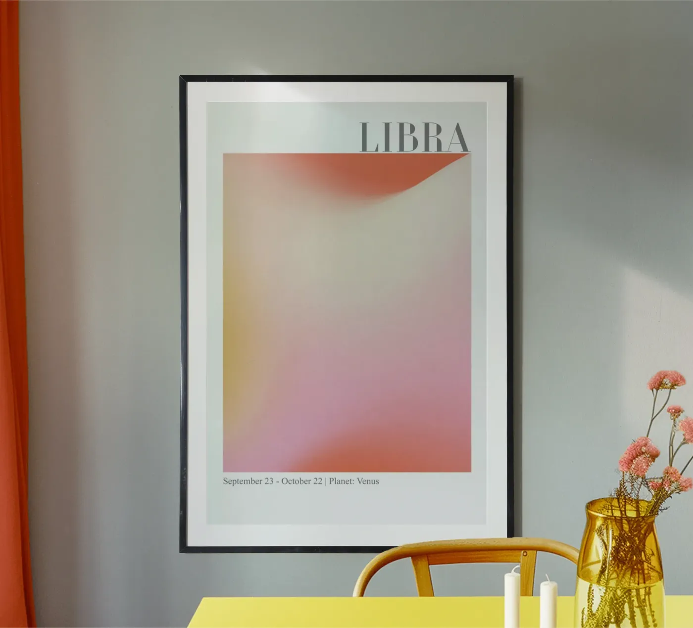Libra Abstract Aura poster da cafelab