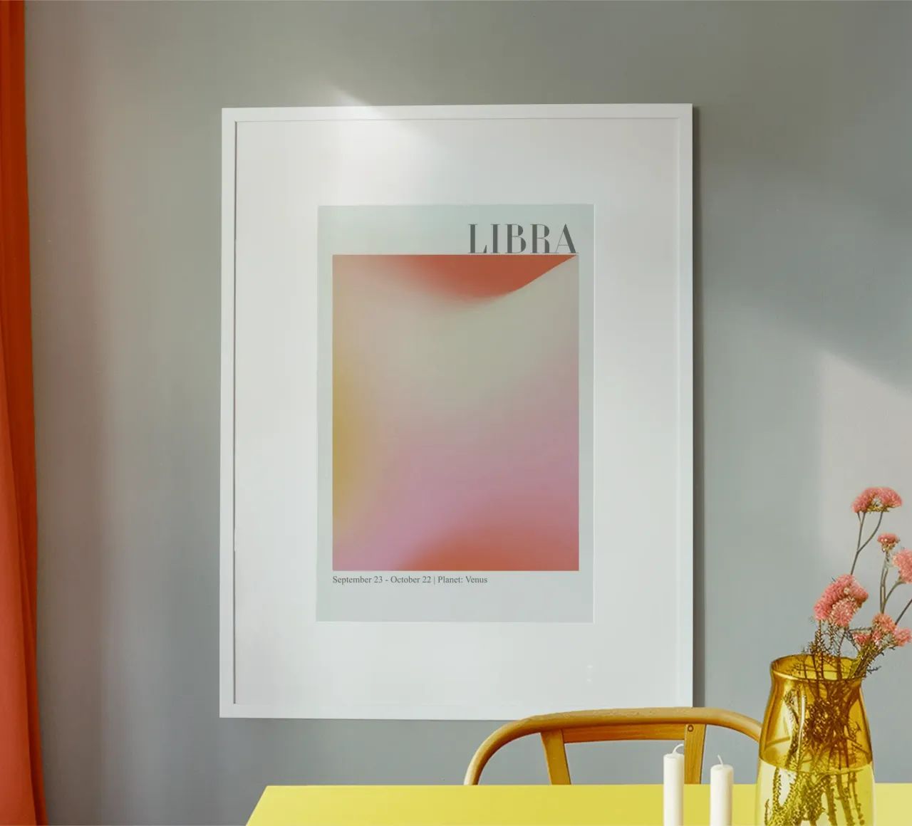 Libra Abstract Aura poster da cafelab