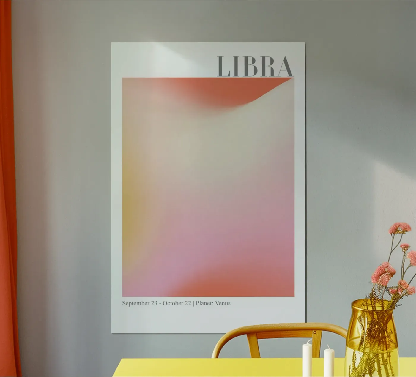 Libra Abstract Aura poster da cafelab