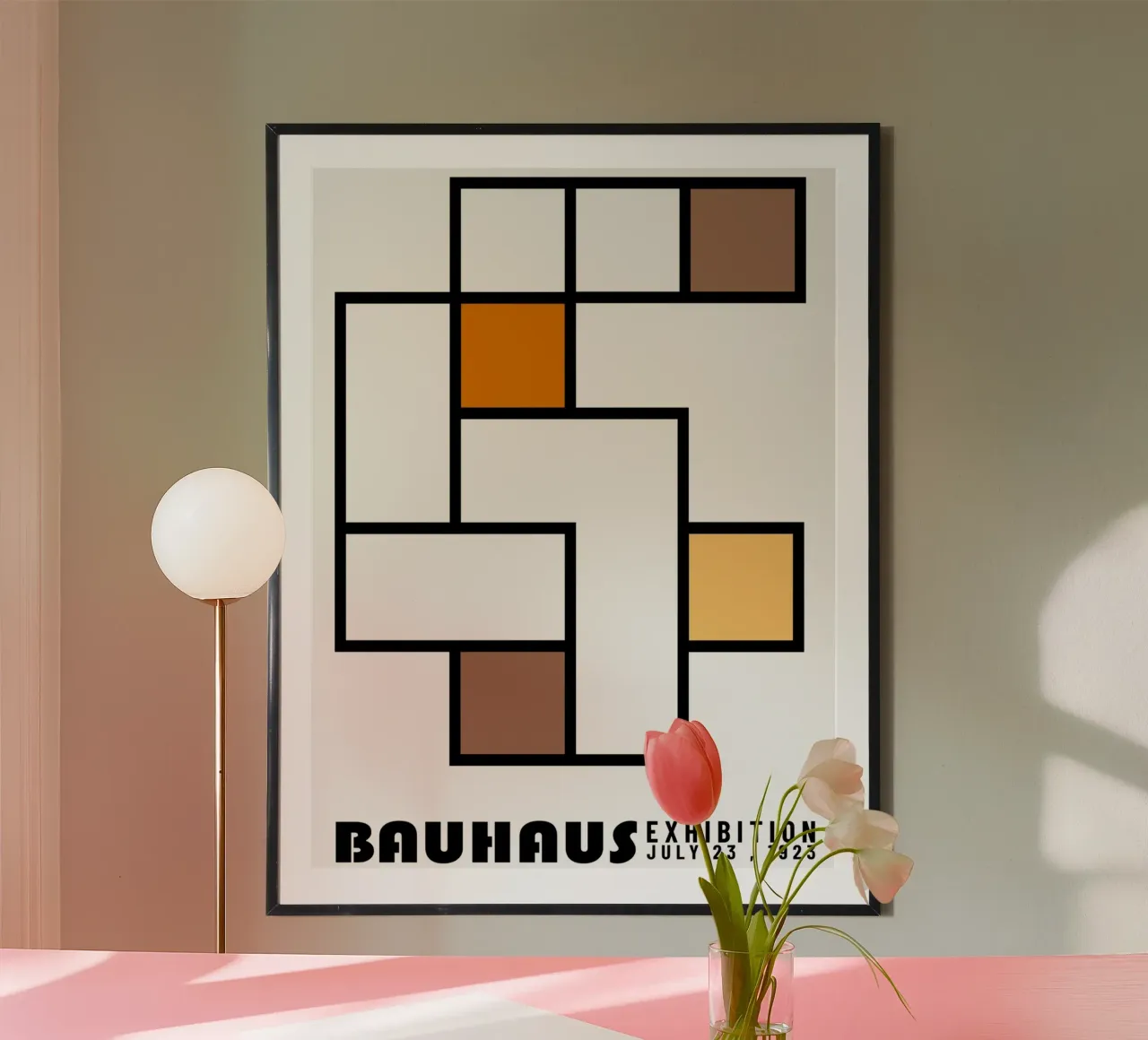 Composizione modulare - Mostra Bauhaus 1923 carta hahnemühle da Casa Calm