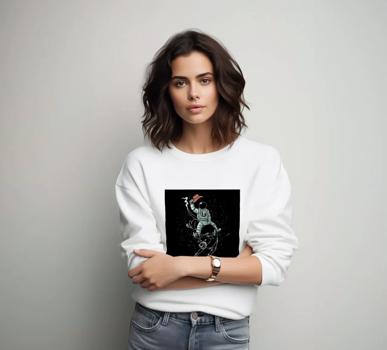 Astronaut Space Cowboy felpa da Tobe Fonseca