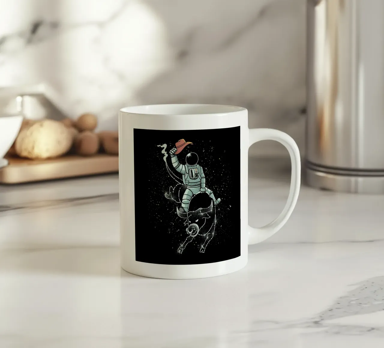 Astronaut Space Cowboy tazza in ceramica da Tobe Fonseca
