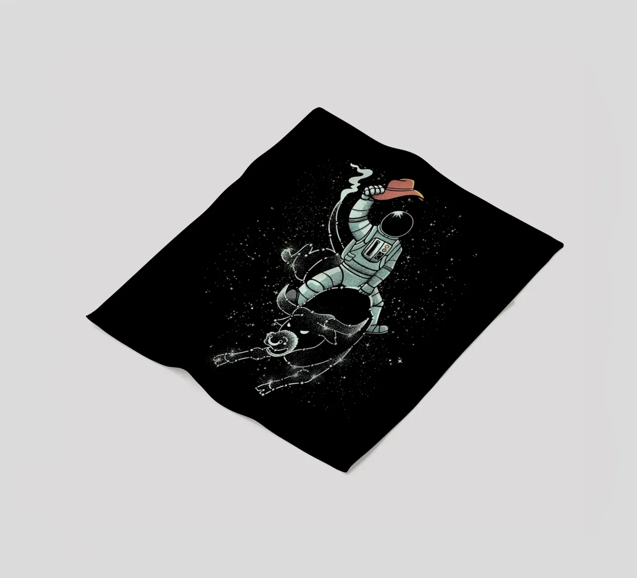 Astronaut Space Cowboy coperta in pile da Tobe Fonseca