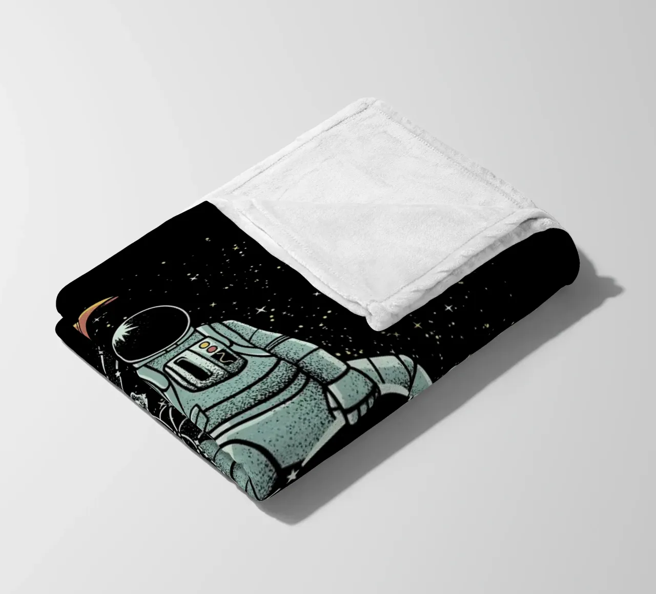 Astronaut Space Cowboy coperta in pile da Tobe Fonseca