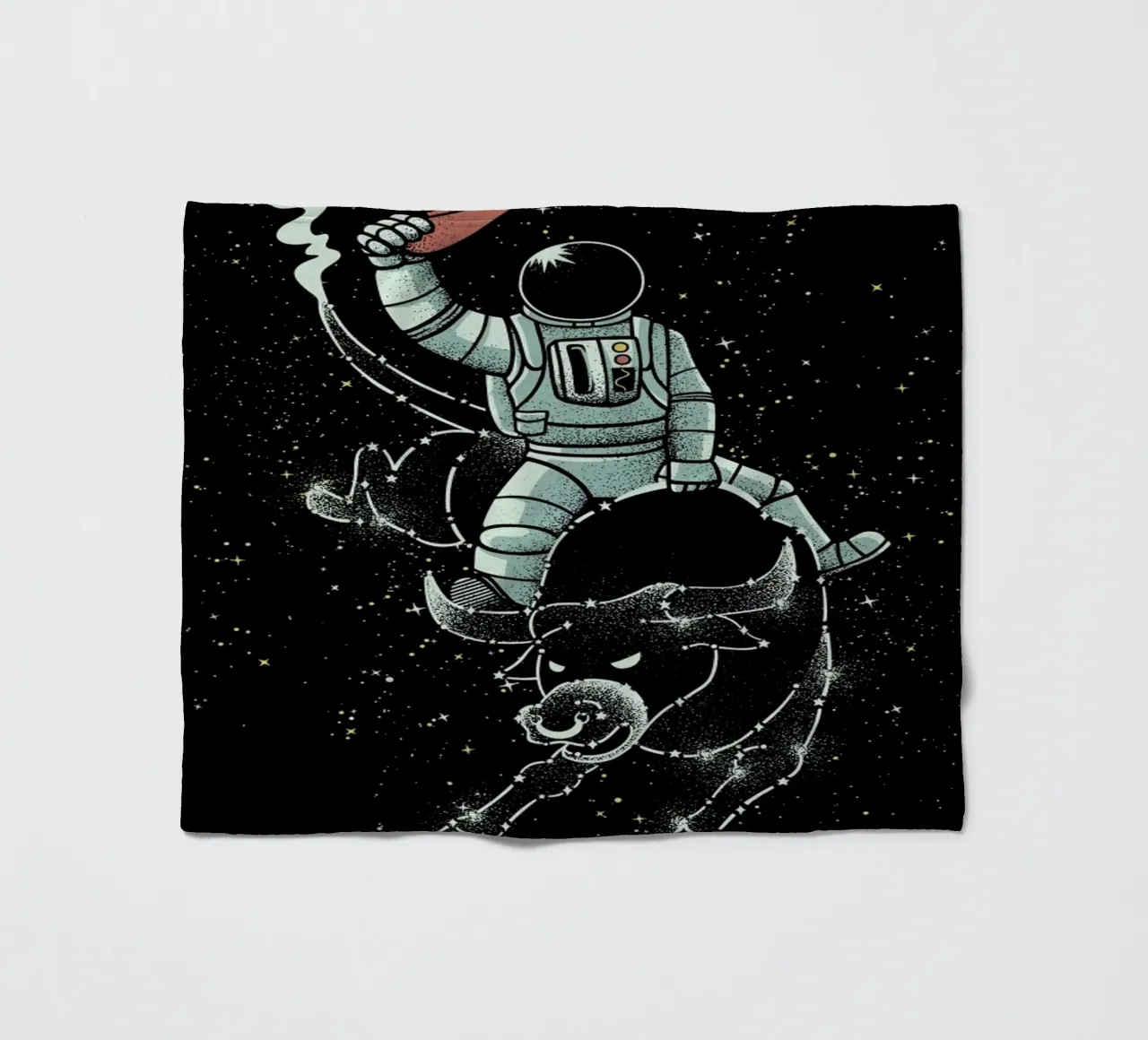 Astronaut Space Cowboy coperta in pile da Tobe Fonseca