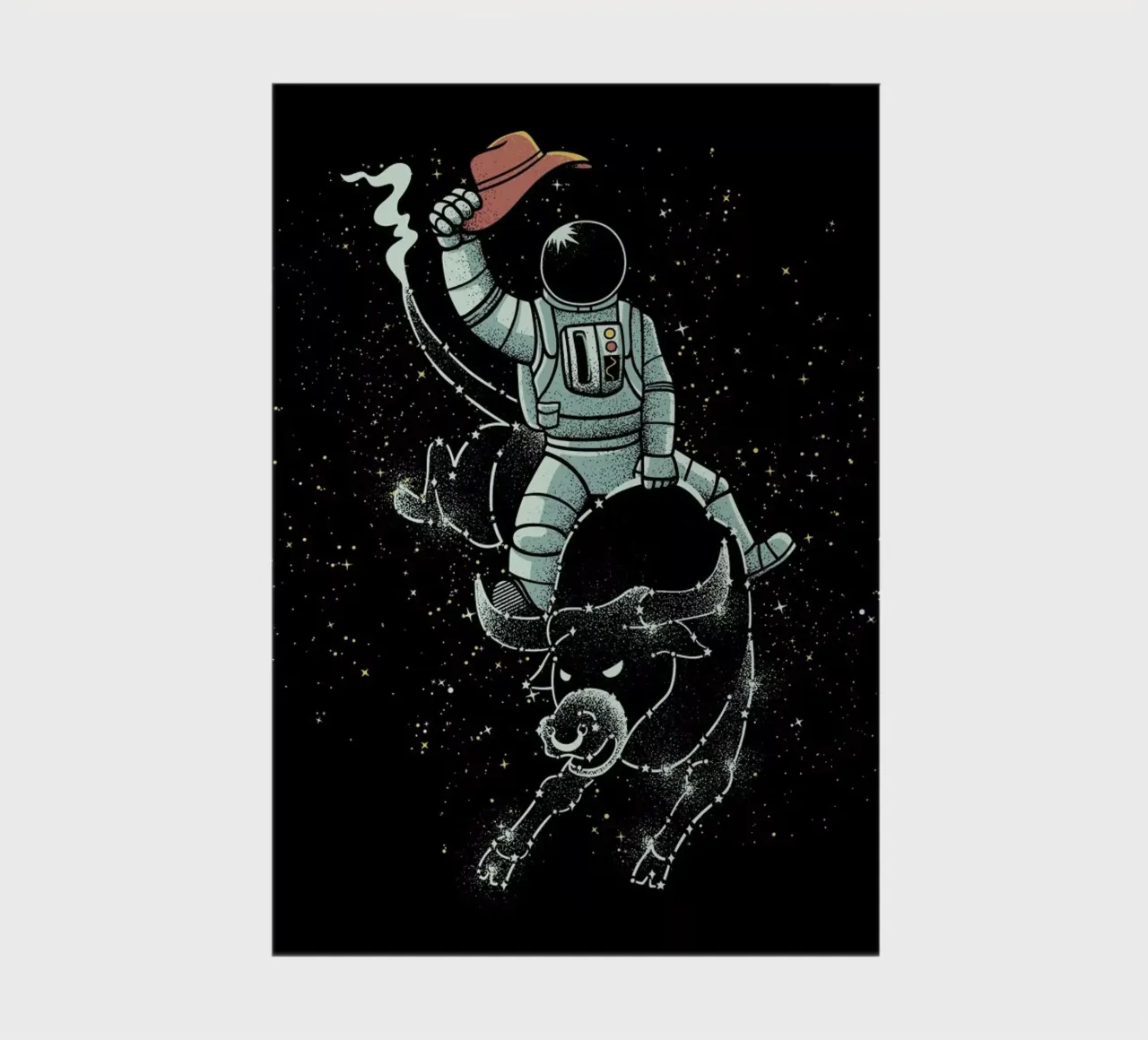 Astronaut Space Cowboy notebook by Tobe Fonseca
